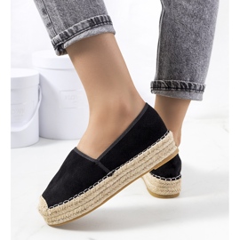 Black Capelle harjakattoiset espadrillit musta 2