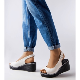 Elda valkoiset kiila sandaalit valkoinen 1