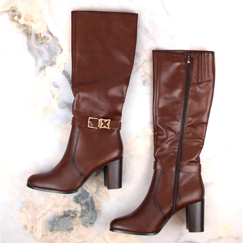 Naisten eristetyt ruskeat saappaat Sergio Leone KZ103 1