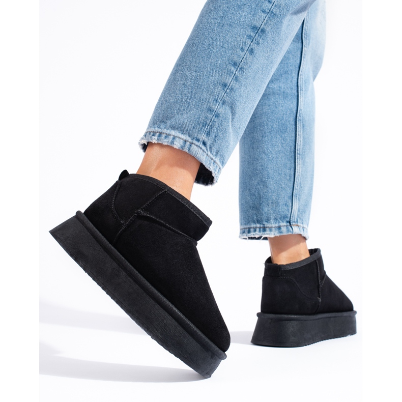 Shelovet naisten mustat matalalumiset saappaat 1