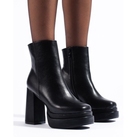 Shelovet mustat korkeakorkoiset nilkkurit 1