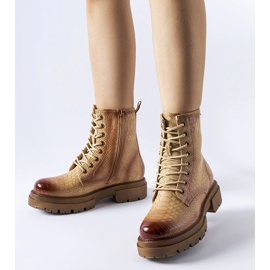 Suvianan tummanbeiget eläinkuvioiset saappaat 1