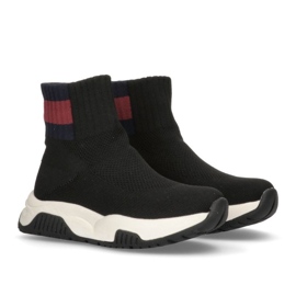 Tommy Hilfiger Sock Sneaker Black W -kengät T3A9-33007-0702999-999 musta 1
