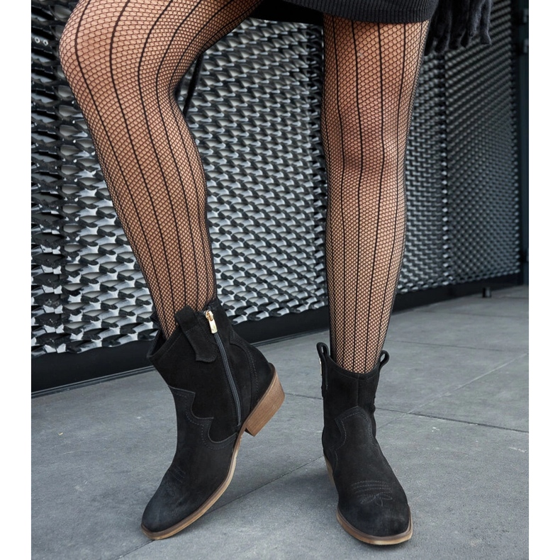 Karinon mustat nahkaiset matalakorkoiset nilkkurit 1