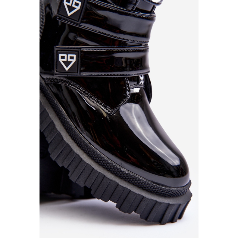 FR1 Lakatut, eristetyt tyttöjen saappaat, Black Rilina musta 1