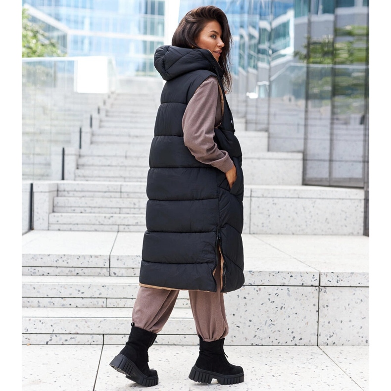 Mustat eristetyt nilkkurit Azzurra-vetoketjulla 2