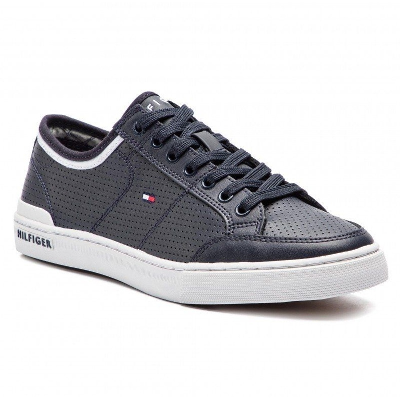 Tommy Hilfiger Core Corporate Leather Sneaker M -kengät FM0FM00552-403 sininen 1