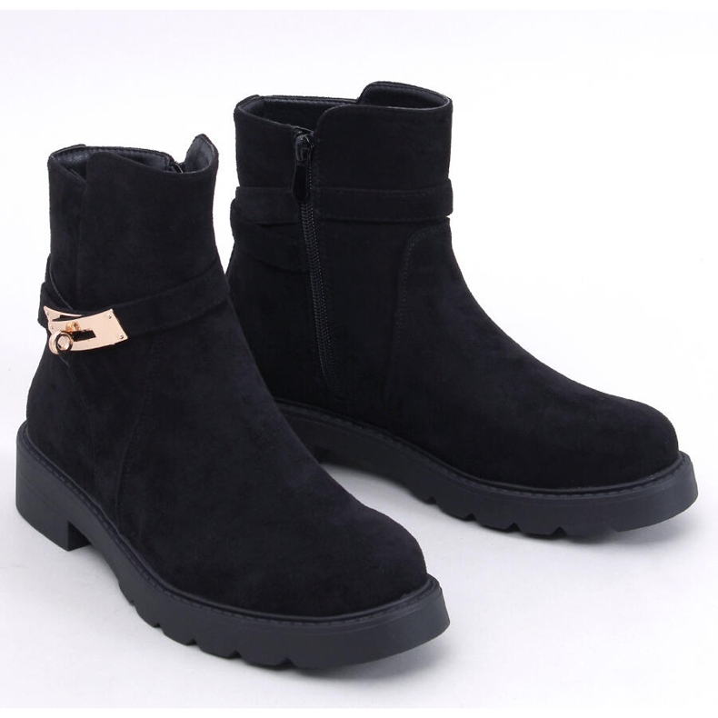 Drapers Mustat mokkanahkaiset nilkkurit 1