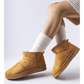 Guglielma karamellieristeiset lyhyet lumisaappaat ruskea 1