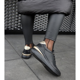 Federicon mustat nahkaiset kiilalenkkarit 1