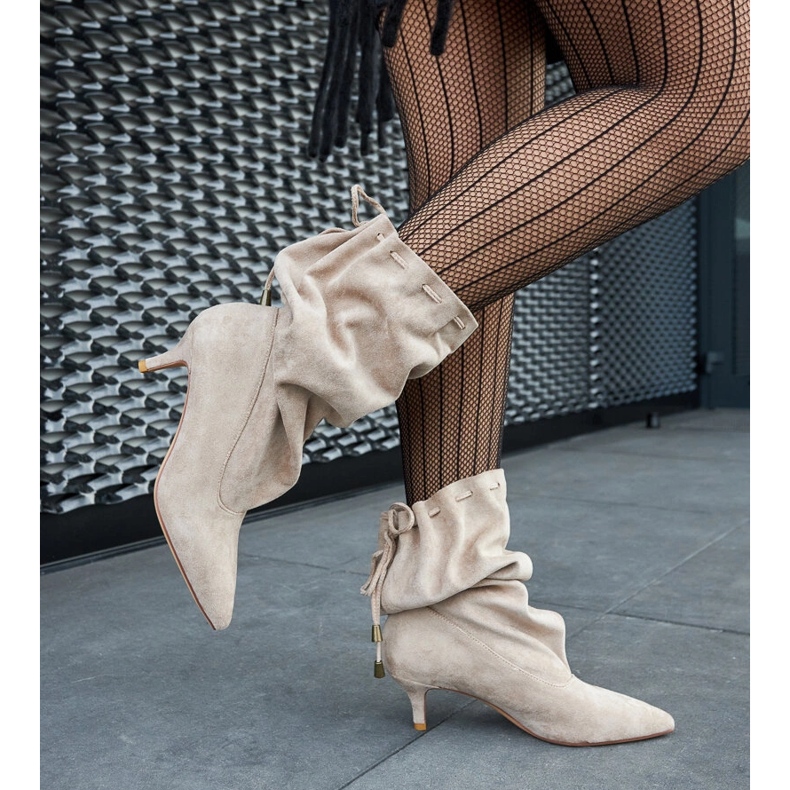 Beiget mokkanahkaat, eko-mokkaat matalat liukukengät 1