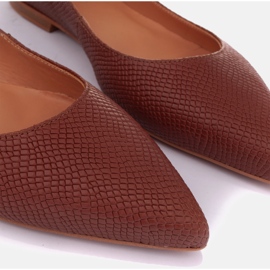 Marco Shoes Hienovaraiset balerinat ruskea 2