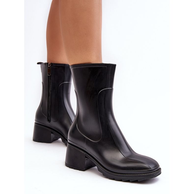 Naisten Matte Galoshes korkeakorkoiset nilkkurit Musta Bertaida 2