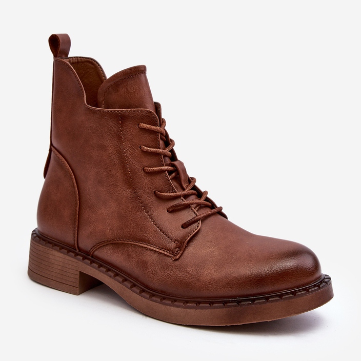 Klassiset naisten tasaiset saappaat Ruskea Ballisa 2