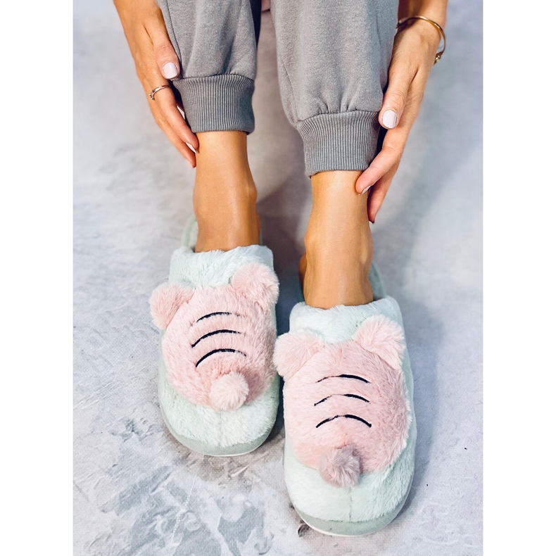 Naisten Pearl Mint -tossut vihreä 1