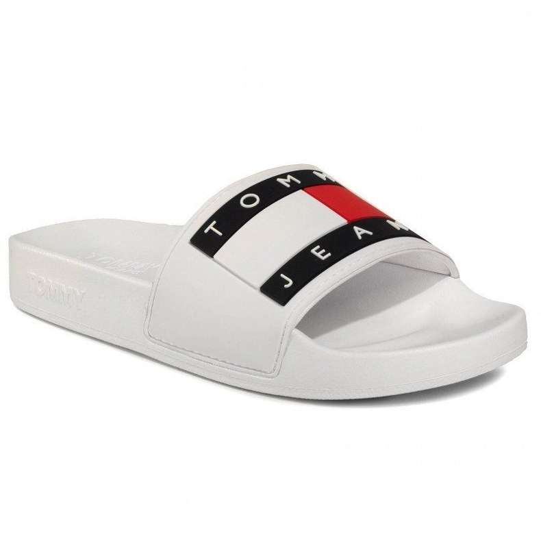 Tommy Hilfiger Tommy Jeans Flag Pool Slide W EN0EN00474-YBS varvastossut valkoinen 1