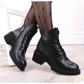 Naisten eristetyt nauha- ja vetoketjusaappaat, musta Filippo DBT4858 1