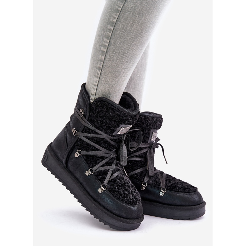 Vedenpitävät vegaanialustaiset lumisaappaat D.Franklin DFSH370004 Musta 1