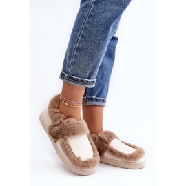 Naisten tossut turkisella Beige Sailey 1