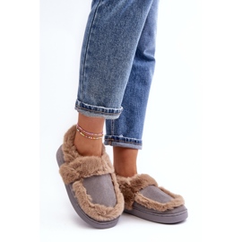 Naisten tossut turkisella Harmaa Sailey 1