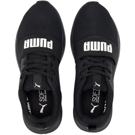 Puma Wired Run Jr. mustat 374214 01 lasten kengät 1