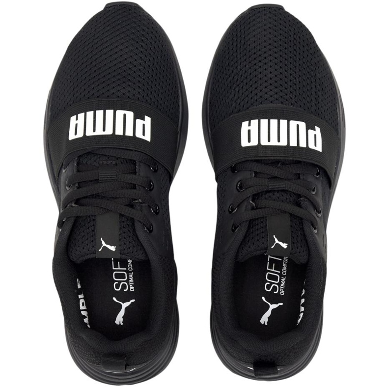 Puma Wired Run Jr. mustat 374214 01 lasten kengät 1