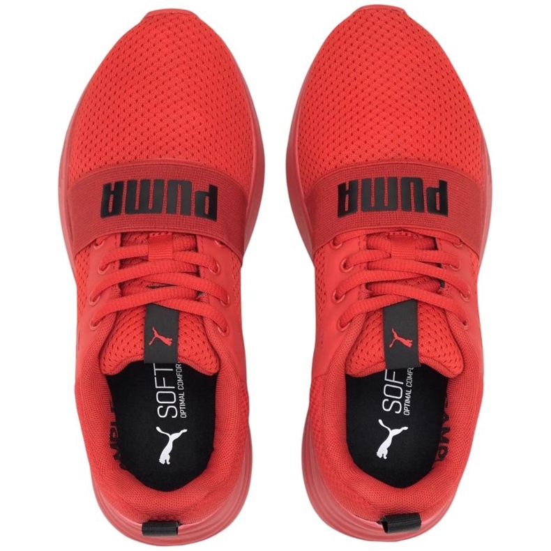 Puma Wired Run Jr. punaiset lasten kengät 374214 05 punainen 1