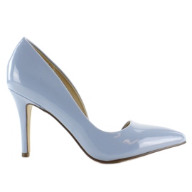 Pastelliväriset epäsymmetriset korkokengät C26P Sininen 1