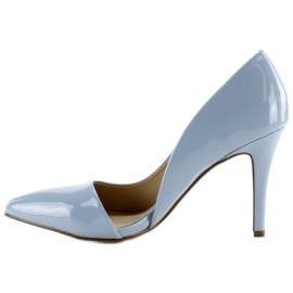 Pastelliväriset epäsymmetriset korkokengät C26P Sininen 2