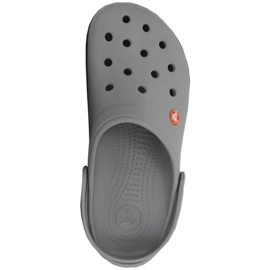 Crocs Crocband Clog miesten puukengät harmaat ja oranssit 11016 01U 2