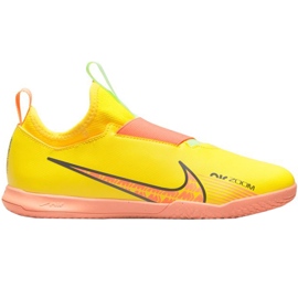 Nike Zoom Mercurial Vapor 15 Academy Ic Junior DJ5619 780 jalkapallokengät keltainen 1