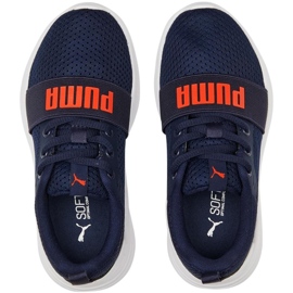 Puma Wired Run Ps lasten kengät, tummansininen 374216 21 2