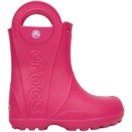 Lasten Wellington-saappaat Crocs pinkki 12803 6X0 vaaleanpunainen 1