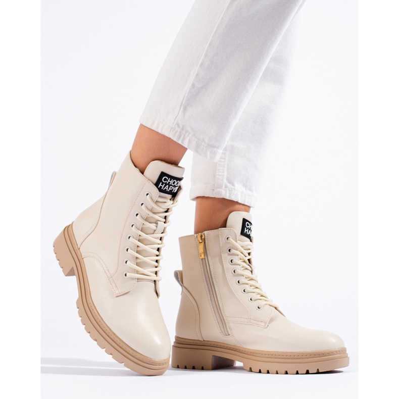 W. Potocki Potockin beigenväriset naisten työhousut 1