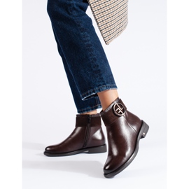 W. Potocki Potockin ruskeat matalakorkoiset saappaat 1