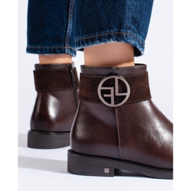 W. Potocki Potockin ruskeat matalakorkoiset saappaat 2