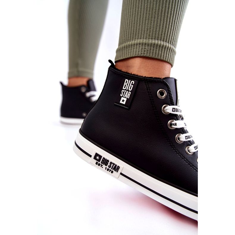 Klassiset korkeaeristetyt tennarit Big Star KK274598 musta 2