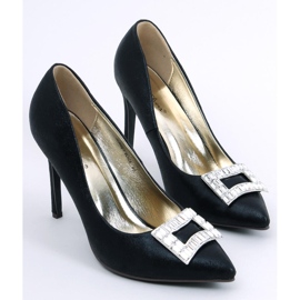 Deborah Black naisten koristeelliset korkokengät musta 1