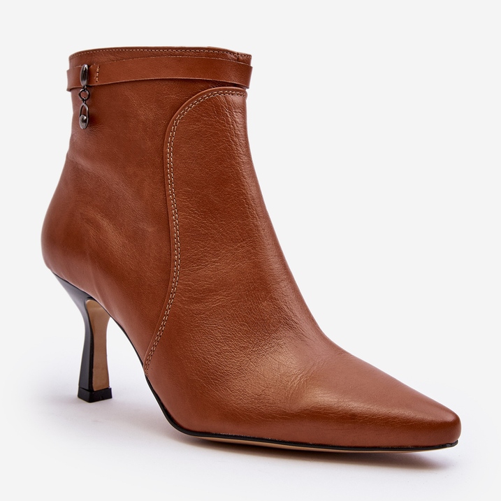 Naisten nahkaiset nilkkurit Maciejka 06301-29 ruskea 2