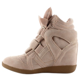 JT19 vaaleanpunaiset mokkanahkaiset tennarit vaaleanpunainen 1