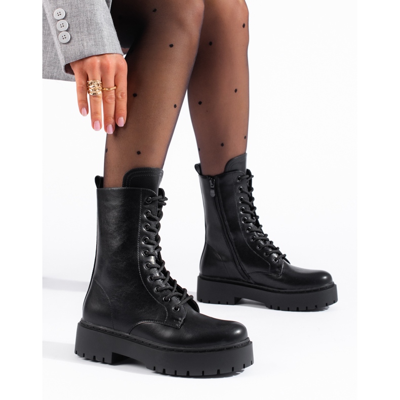 W. Potocki Mustat naisten laukut Potockin alustalla 1