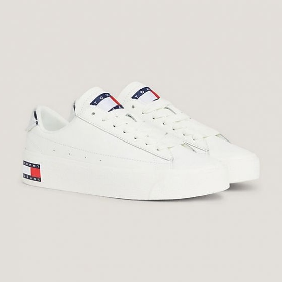 Tommy Hilfiger Vulc Lealther Plat Lc M kengät EN0EN02284YBL valkoinen 1