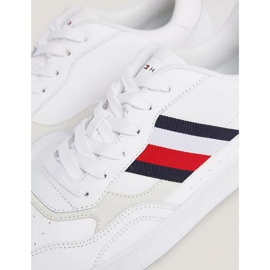 Tommy Hilfiger Court Cupsole Retro Lth Stripes M FM0FM04828YBS kengät valkoinen 1