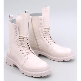 Kinchs Beige nauhalliset nilkkurit suojalla 1