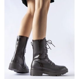 Harmaat Michelin nauhalliset työsaappaat 1