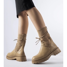 Eliotin beige-nilkkurit solmimilla 1