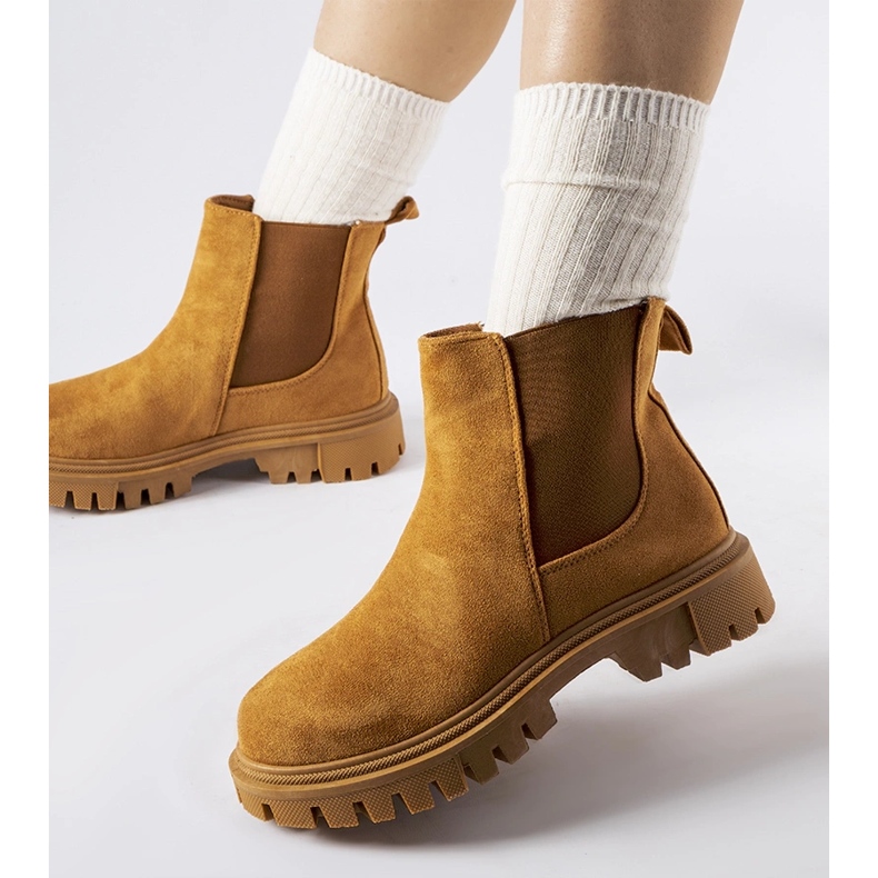 Davenportin karamelliväriset nilkkurit ruskea 1