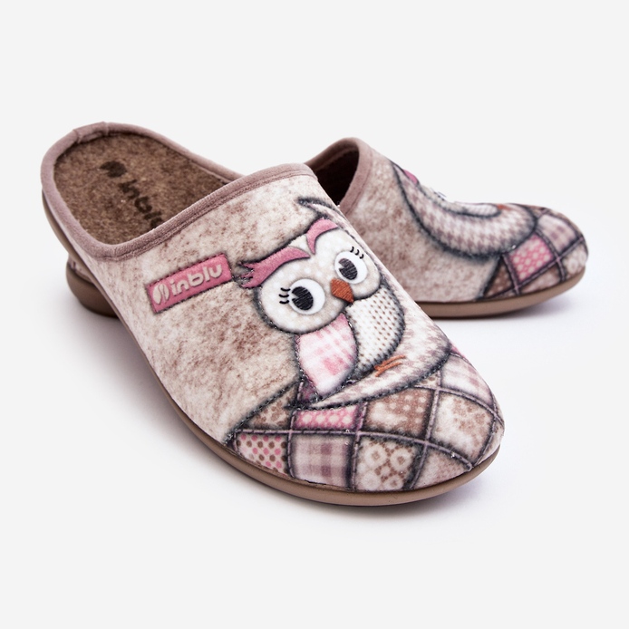 Etusivu Varvastossut Owl Inblu Varvastossut GF000018 Beige 1