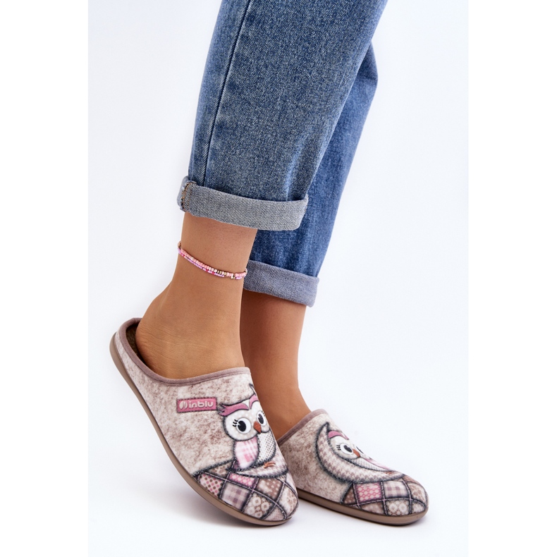 Etusivu Varvastossut Owl Inblu Varvastossut GF000018 Beige 2