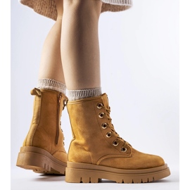 Karamellieristetyt Montella-työläiset ruskea 1